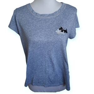 LAURA ASHLEY SCOTTI TOP BLUE SZ.L EUC.